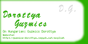 dorottya guzmics business card